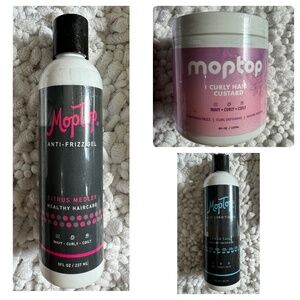 Mop Top Conditioner, Styling Gel, and Custard - Curly Girl Approved